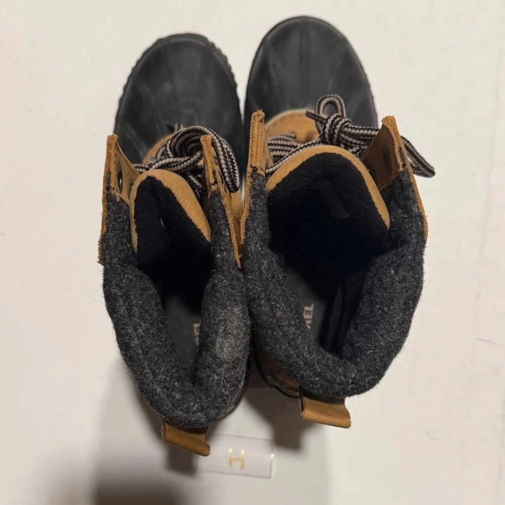 Sorel Tan and Black Waterproof Boots